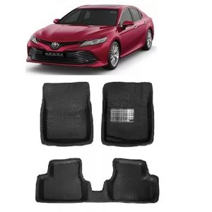 4.5D Car Floor Foot Tray Mats for Camry  - Black